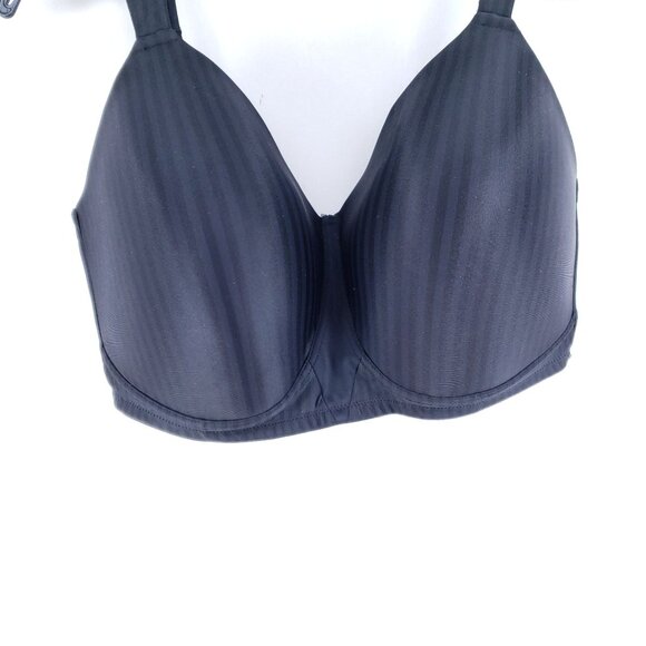 Playtex Secrets Bra Size 38DDD Black Wirefree Perfectly Smooth - Picture 3 of 7